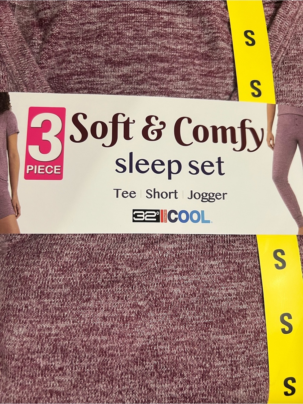 32° Cool Women's 3-Piece Sleep Set - Heather Mauve